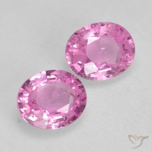 0.83 ct natürliche Königslila Rosa Saphir-Edelsteine, Oval, VS