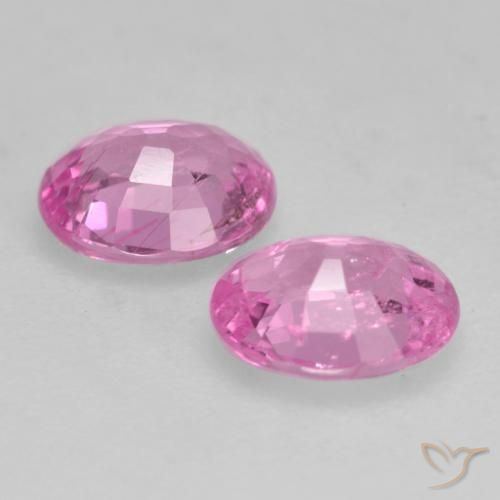 0.83 ct natürliche Königslila Rosa Saphir-Edelsteine, Oval, VS