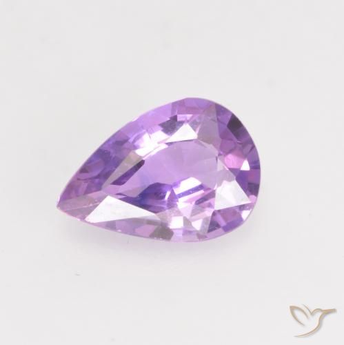 0.63ct Natürlicher Iris Violett Saphir, Birnenform, VVS-VS