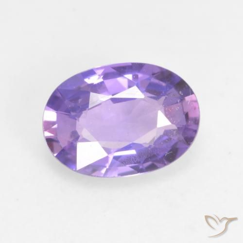 0.66ct Natürlicher Hellrosa Violett Saphir, Oval, VVS-VS