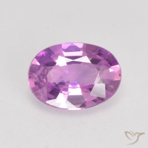 0.59ct Natürlicher Intensives Lila Saphir, Oval, VVS-VS