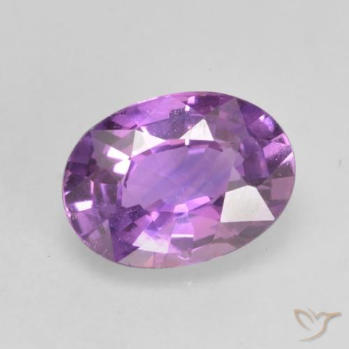 0.70ct Natürlicher Lilaisch-violett Saphir, Oval, VVS-VS