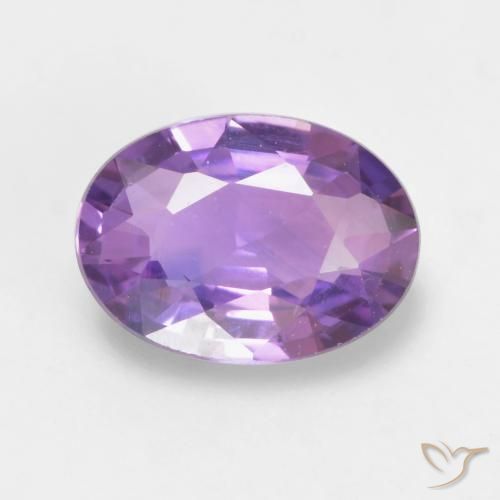 0.58ct Natürlicher Mittelrosa Violett Saphir, Oval, VVS-VS