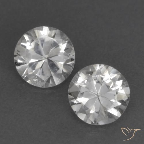 0.68 ct natürliche Weiß Saphir-Edelsteine, Runden, VS