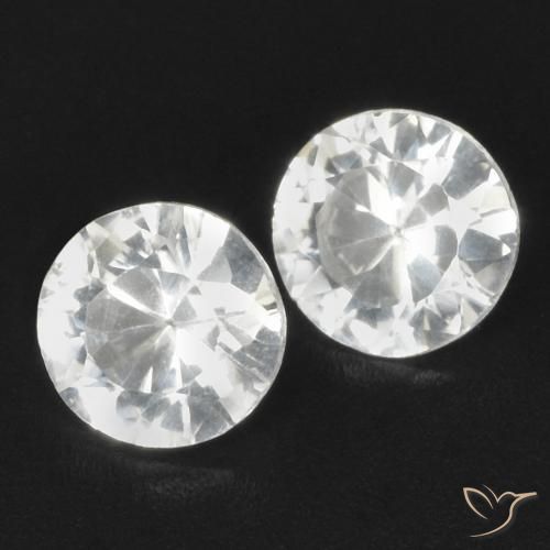 0.68 ct natürliche Weiß Saphir-Edelsteine, Runden, VS