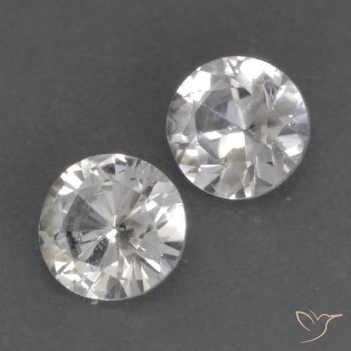 0.78 ct natürliche Weiß Saphir-Edelsteine, Runden, VS