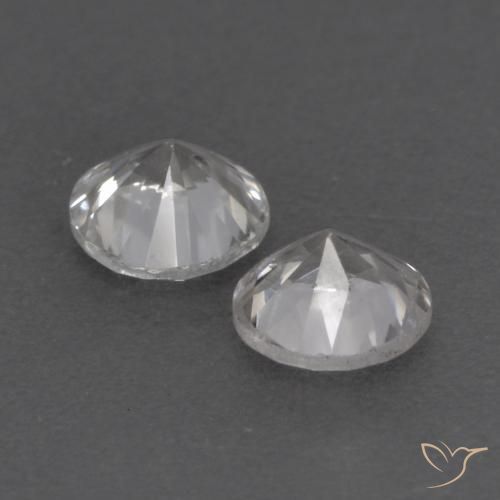 0.78 ct natürliche Weiß Saphir-Edelsteine, Runden, VS