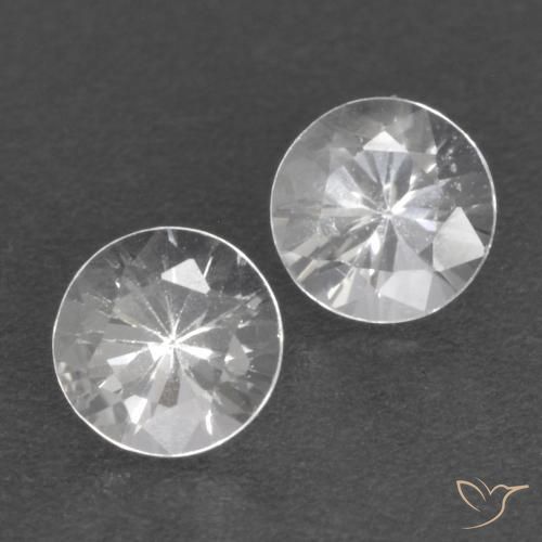 0.71 ct natürliche Weiß Saphir-Edelsteine, Runden, VS
