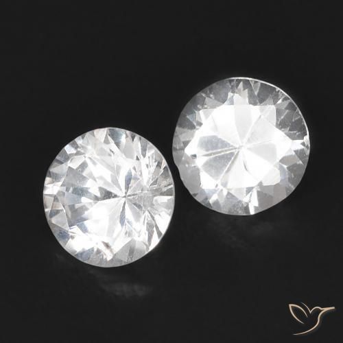 0.68 ct natürliche Weiß Saphir-Edelsteine, Runden, VS