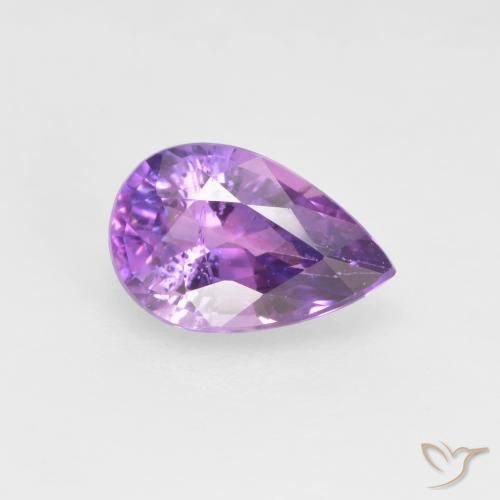 0.67ct Natürlicher Elektrisches Lila Saphir, Birnenform, VS