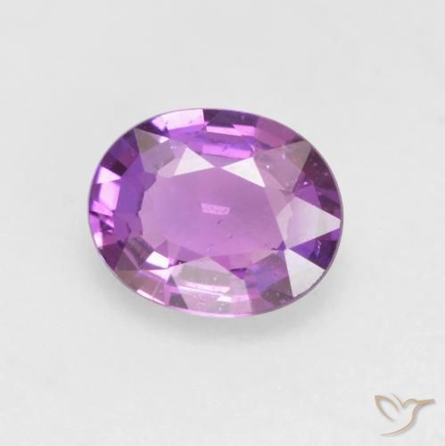 0.57ct Natürlicher Mittelviolett Saphir, Oval, VS