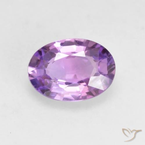 0.64ct Natürlicher helllila- Saphir, Oval, VVS-VS