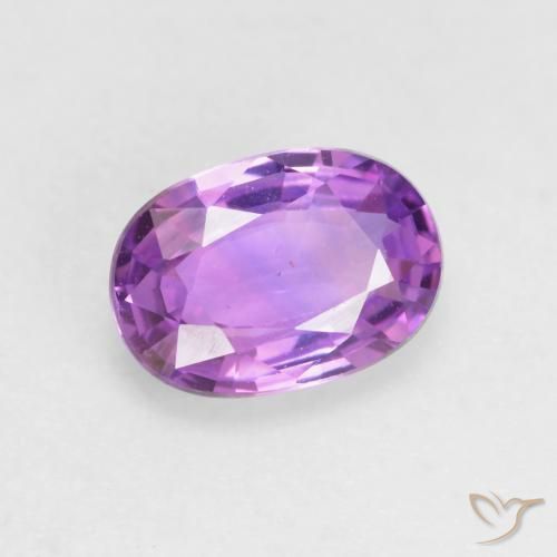 9,17 ctw natürlicher violett-lila Saphir, Oval, VVS-VS