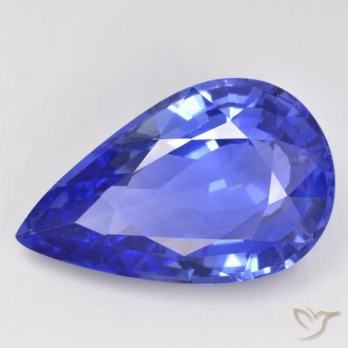 9,17 ctw natürlicher Kornblumenblau Saphir, Birnenform, IF