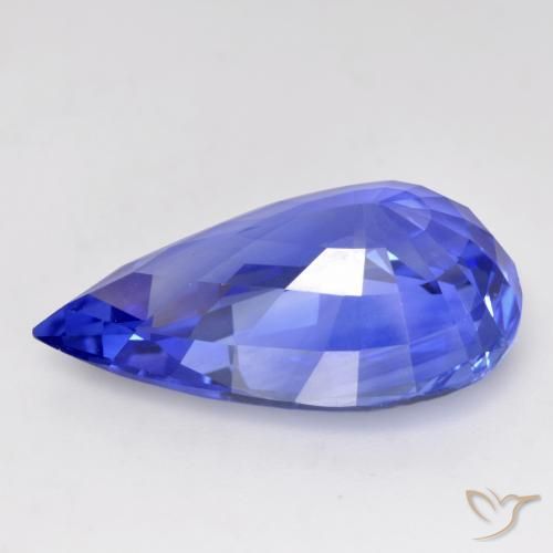 9,17 ctw natürlicher Kornblumenblau Saphir, Birnenform, IF