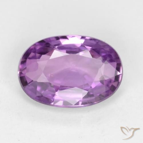 0.62ct Natürlicher Mittelviolett Saphir, Oval, VVS-VS