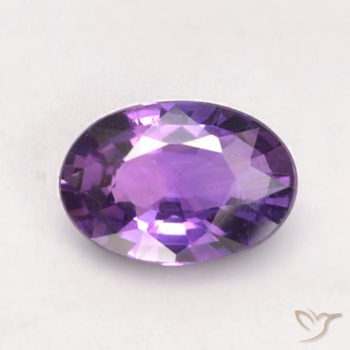 0.53ct Natürlicher Mittelviolett Saphir, Oval, VVS-VS