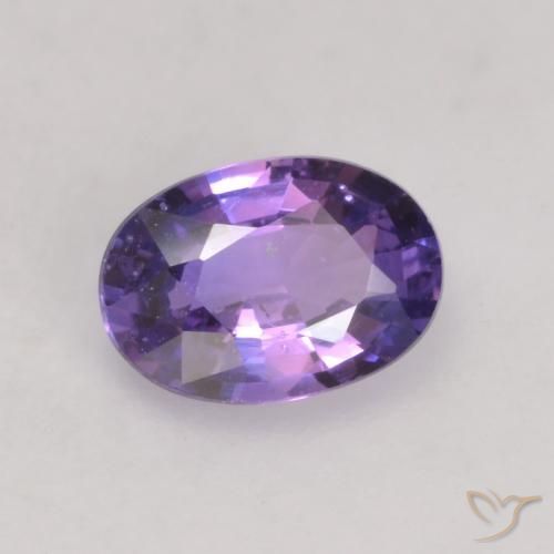 9,17 ctw natürlicher tieflila Saphir, Oval, VS