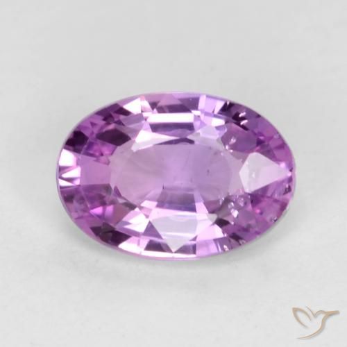 0.55ct Natürlicher Mittleres Rosa-Lila Saphir, Oval, VS