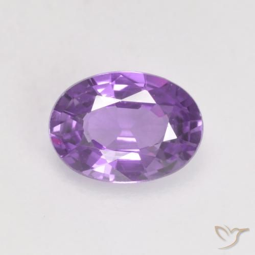 0.56ct Natürlicher Mittelviolett Saphir, Oval, VS