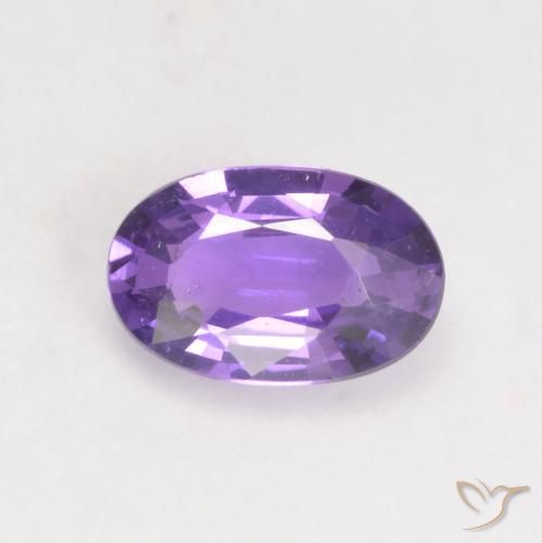 0.49ct Natürlicher Helles Traubenviolett Saphir, Oval, VS