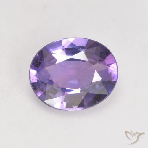 0.66ct Natürlicher tiefviolett Saphir, Oval, VS
