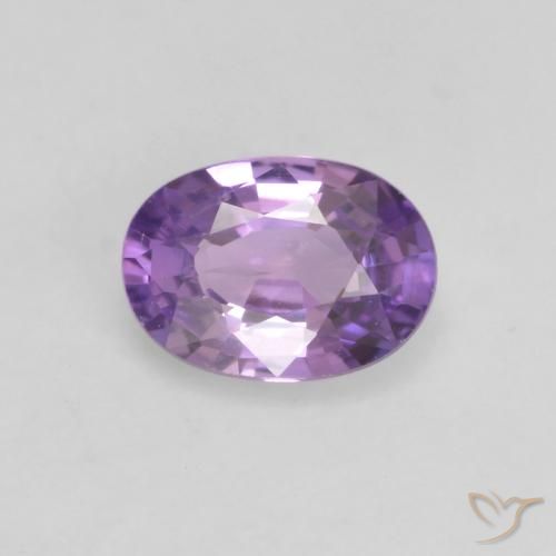 0.54ct Natürlicher Mittelrosa Violett Saphir, Oval, VS