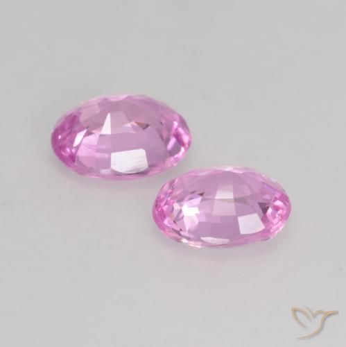 0.78 ct natürliche Intensives Lila Saphir-Edelsteine, Oval, VVS-VS