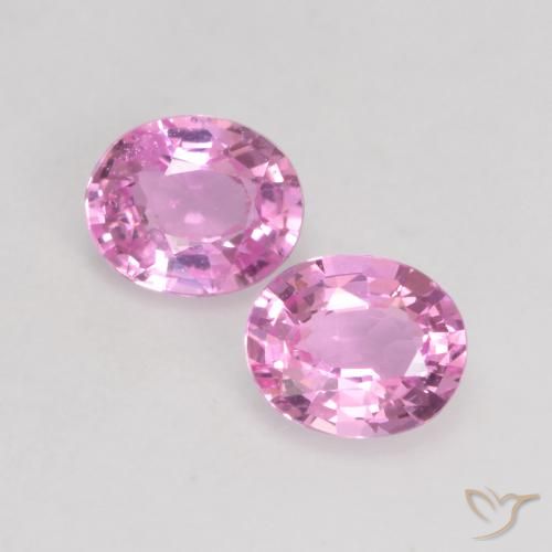 0.76ctw Natürlicher Purpur Rosa Saphir, Oval, VVS-VS