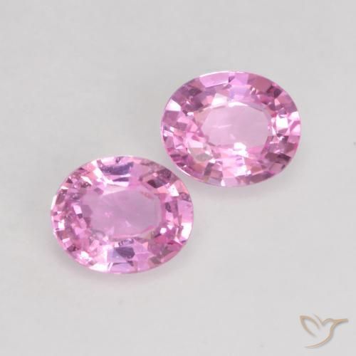 0.76 ct natürliche Purpur Rosa Saphir-Edelsteine, Oval, VVS-VS