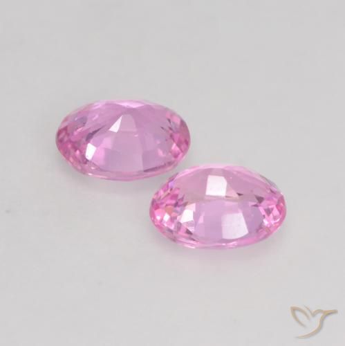 0.76 ct natürliche Purpur Rosa Saphir-Edelsteine, Oval, VVS-VS