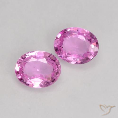 0.66 ct natürliche Purpur Rosa Saphir-Edelsteine, Oval, VVS-VS