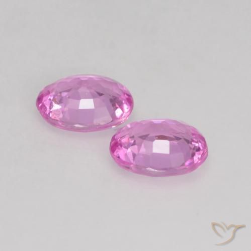 0.66 ct natürliche Purpur Rosa Saphir-Edelsteine, Oval, VVS-VS