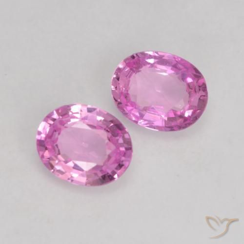 0.68 ct natürliche Intensives Lila Saphir-Edelsteine, Oval, VVS-VS