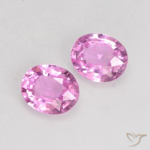 0.71 ct natürliche Mittelviolett Saphir-Edelsteine, Oval, VS
