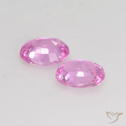 0.71 ct natürliche Mittelviolett Saphir-Edelsteine, Oval, VS