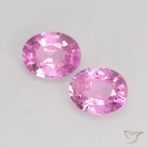 0.68ctw Natürlicher Purpur Rosa Saphir, Oval, VS