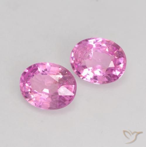 0.68 ct natürliche Purpur Rosa Saphir-Edelsteine, Oval, VS