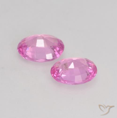 0.68 ct natürliche Purpur Rosa Saphir-Edelsteine, Oval, VS
