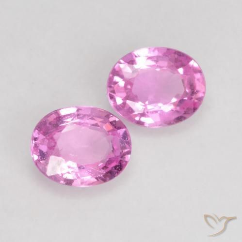 0.79 ct natürliche Intensives Lila Saphir-Edelsteine, Oval, VS
