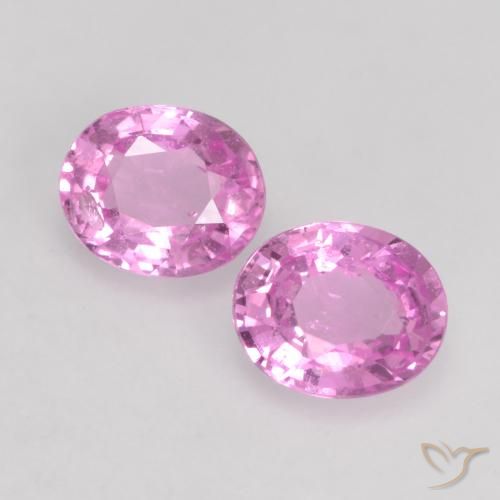 0.90ctw Natürlicher Purpur Rosa Saphir, Oval, VS