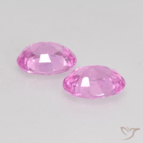 0.90 ct natürliche Purpur Rosa Saphir-Edelsteine, Oval, VS