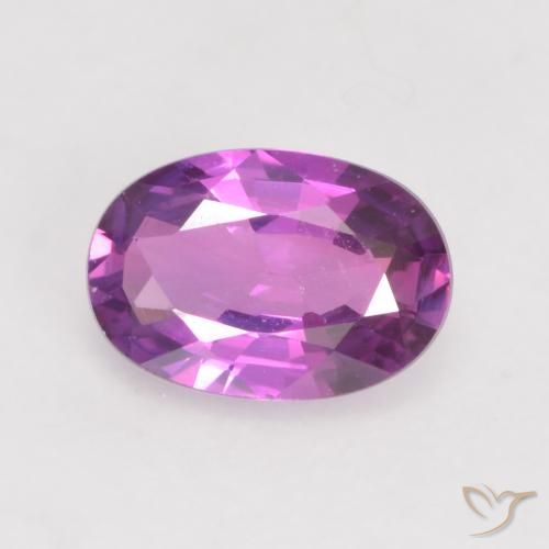 0.54ct Natürlicher Elektrisches Lila Saphir, Oval, VVS-VS, Photo A