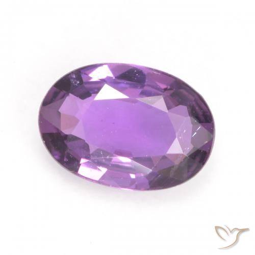 0.52ct Natürlicher Mittelviolett Saphir, Oval, VVS-VS