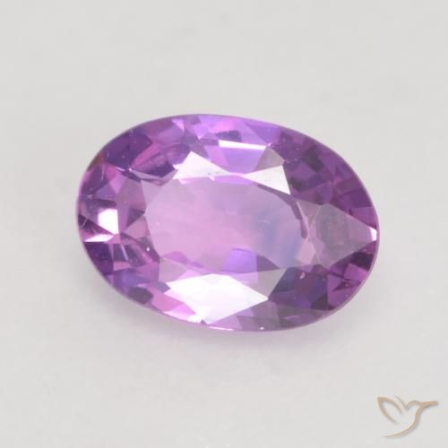 0.58ct Natürlicher Intensives Rosa-Violett Saphir, Oval, VVS-VS