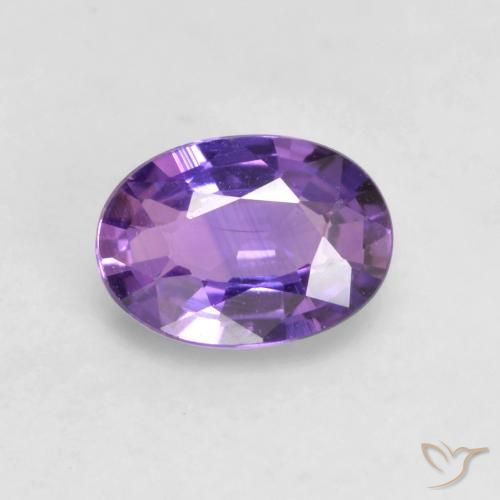 0.51ct Natürlicher Rosa Violett Saphir, Oval, VS