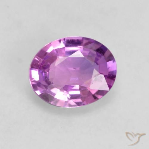 0.50ct Natürlicher Intensives Pink-Lila Saphir, Oval, VS