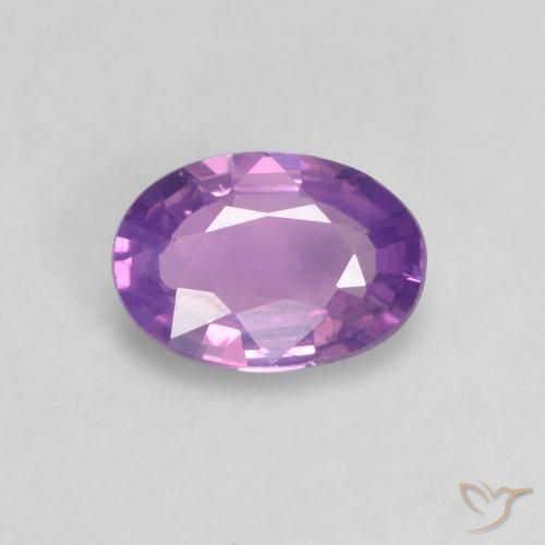 0.63ct Natürlicher Mittelviolett Saphir, Oval, VVS-VS