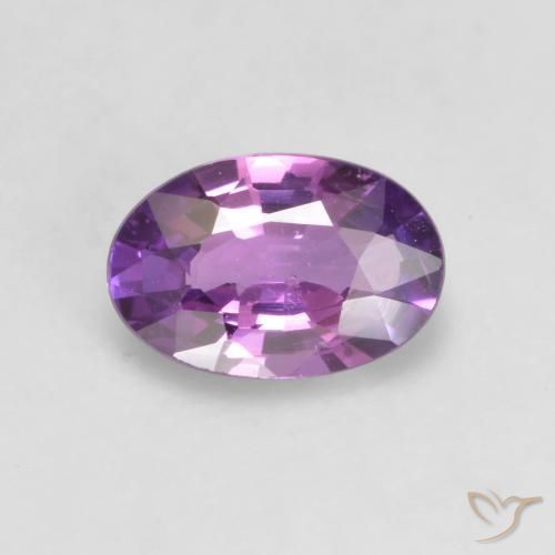0.48ct Natürlicher Intensives Rosa-Violett Saphir, Oval, VVS-VS