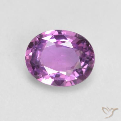 0.57ct Natürlicher violett-lila Saphir, Oval, VS